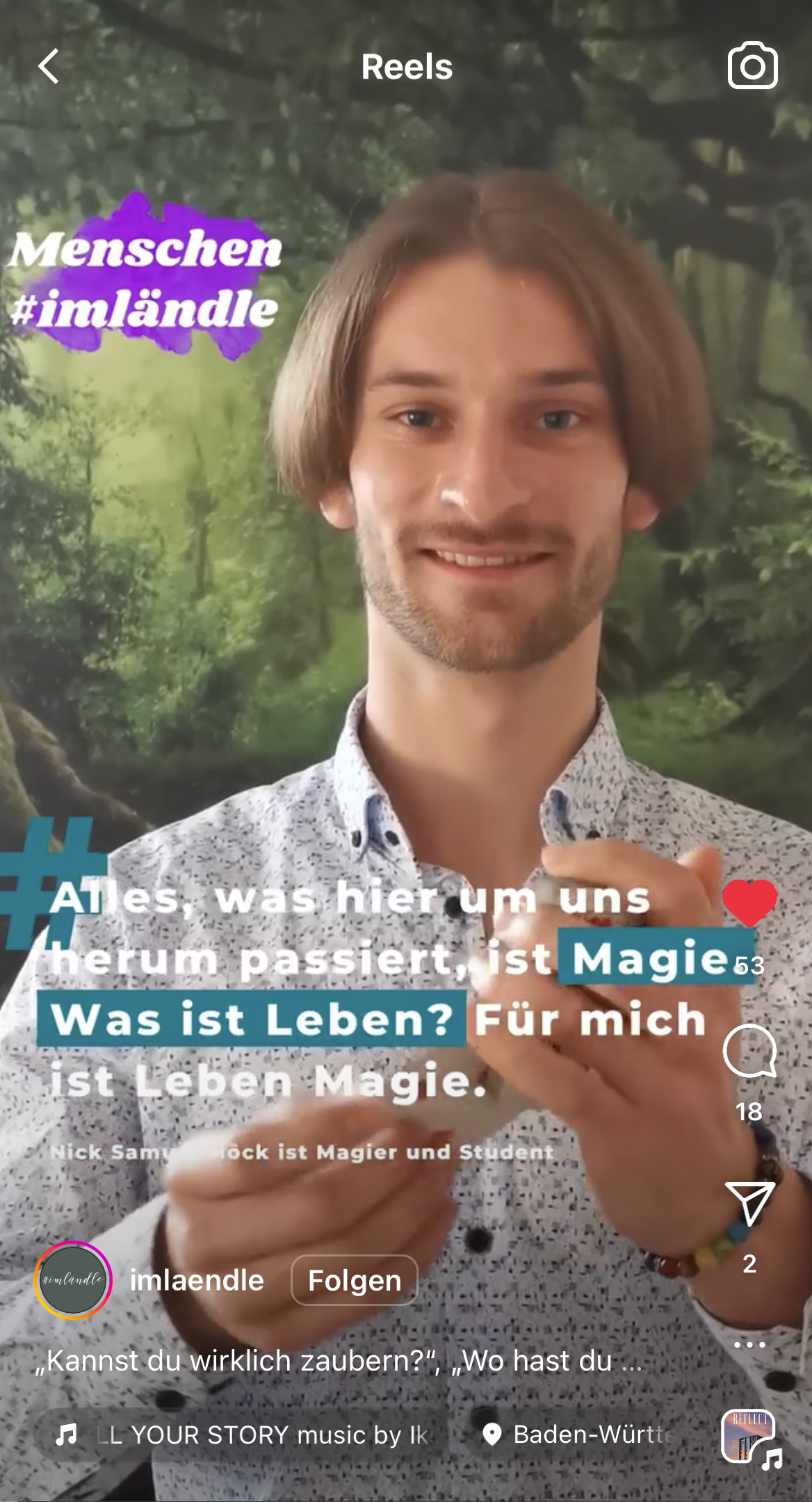 Interview bei Im Ländle in Sigmaringen