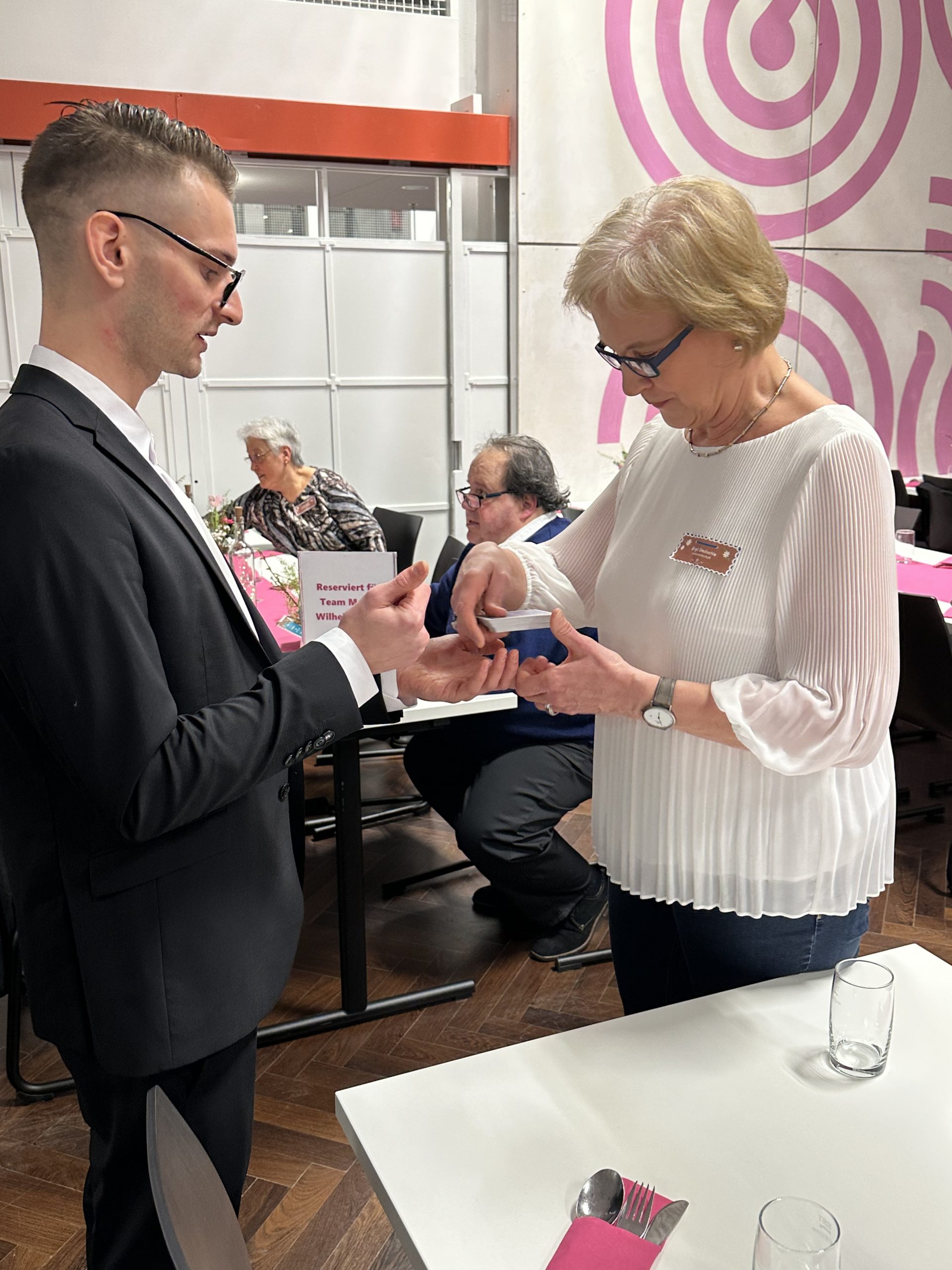 Nick Magic performing at a Trade Fair in Hong Kong